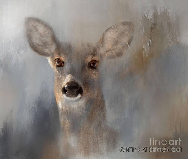 Doe Poster featuring the photograph Doe Eyes by Kathy Russell