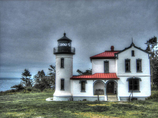 Lighthouse Poster featuring the photograph Admiralty Bay Lighthouse by Michaelalonzo Kominsky