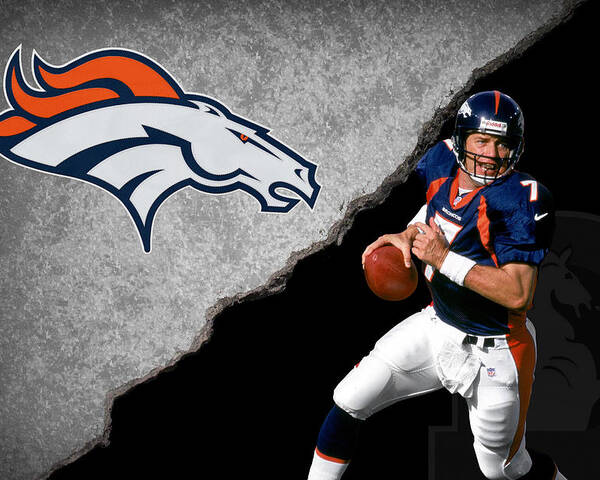 Broncos John Elway Poster by Joe Hamilton - Pixels