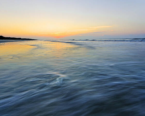 Atlantic Ocean Poster featuring the photograph Sunrise on Hilton Head Island by Peter Lakomy
