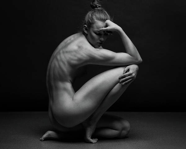 Fine Art Nude Poster featuring the photograph Bodyscape by Anton Belovodchenko