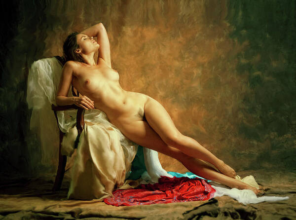 Fine Art Nude Poster featuring the photograph Maris by Zachar Rise