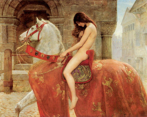 Lady Godiva Poster featuring the painting Lady Godiva by John Collier