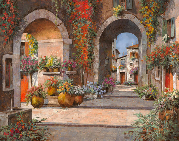 Archi Poster featuring the painting Archi E Sotoportego by Guido Borelli