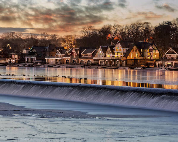 Boat House Row Poster featuring the photograph Boathouse Row Philadelphia PA by Susan Candelario
