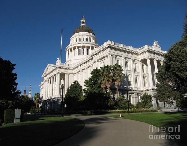 California Poster featuring the photograph California State Capitol by James B Toy