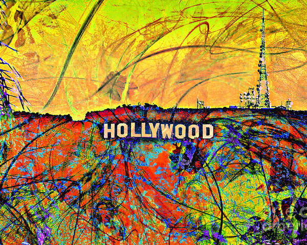 Los Angeles Poster featuring the digital art Chaos by Az Jackson