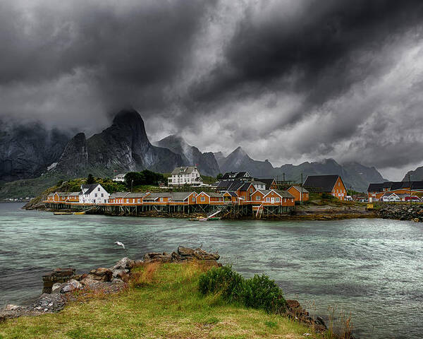Lofoten Poster featuring the photograph Classic Norway by Aida Ianeva