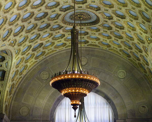 Tofd Poster featuring the photograph Commerce Court North Ceiling by Nicky Jameson