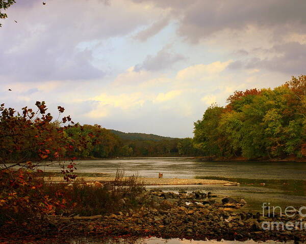 Landscape Poster featuring the photograph Delaware River by Marcia Lee Jones