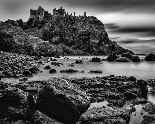 Dunluce Poster featuring the photograph Dunluce Castle by Nigel R Bell