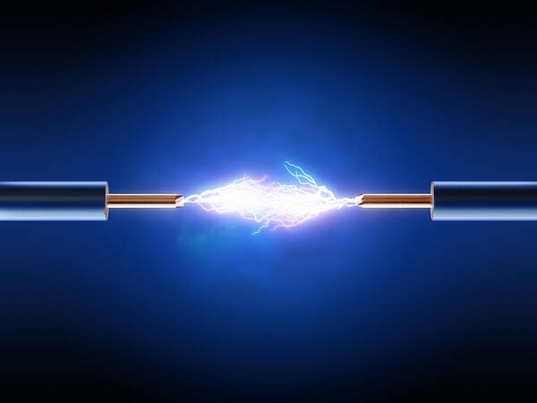 Electrical Poster featuring the photograph Electric Current / Energy / transfer by Johan Swanepoel