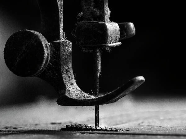 Needle Poster featuring the photograph .....element Sewing Machine..... by Johanes Januar