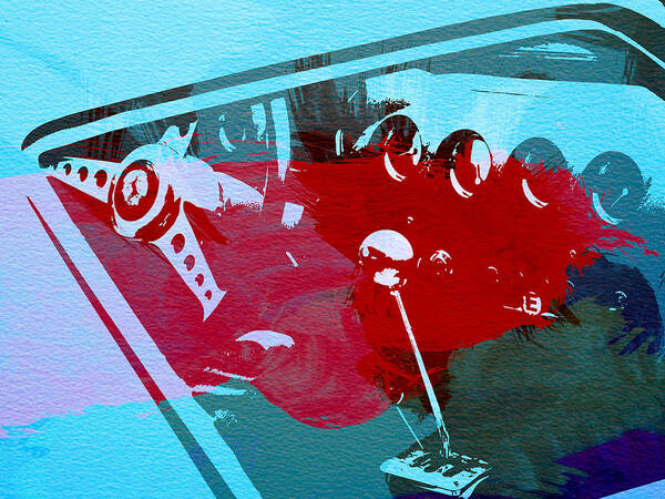 Ferrari 250 Gtb Poster featuring the painting Ferrari cockpit by Naxart Studio