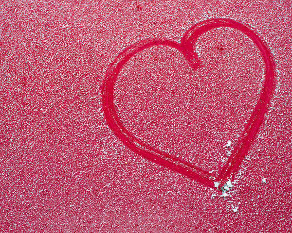 Heart Poster featuring the photograph Heart In Snow by Andreas Berthold
