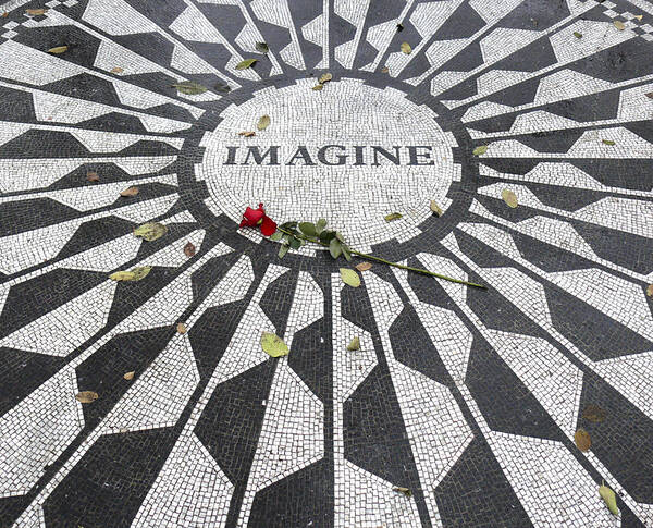 Imagine Poster featuring the photograph Imagine Mosaic by Mike McGlothlen
