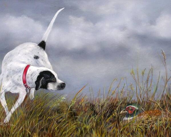 English Pointer Poster featuring the painting Jackson Elhew by Lynne Parker