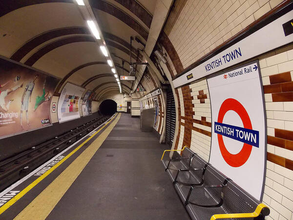 Tube Poster featuring the photograph Kentish Town Tube Station by Nicky Jameson
