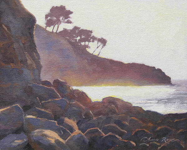 Plein Air Poster featuring the painting La Jolla Light by Anna Rose Bain