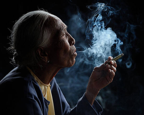 Smoke Poster featuring the photograph Light & Smoke by 