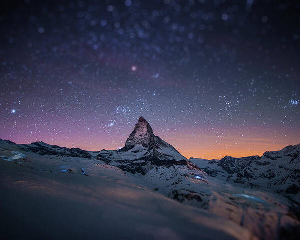 Matterhorn Wminiature Effect Poster by Coolbiere Photograph - Photos.com