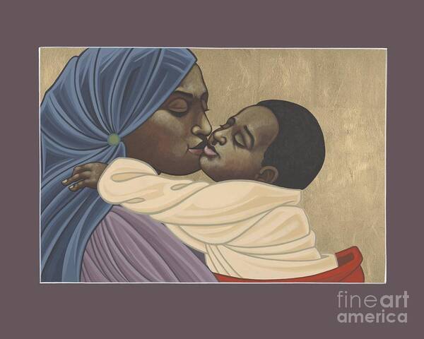 Mother And Child Of Kibeho Poster featuring the painting Mother and Child of Kibeho 211 by William Hart McNichols