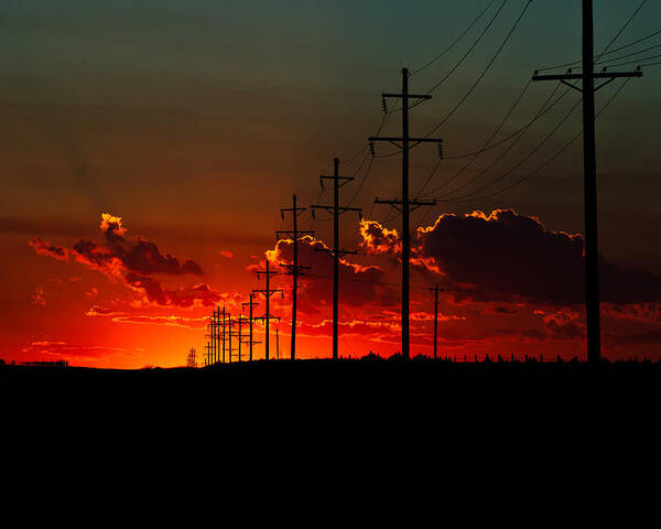 Sunset Poster featuring the photograph Oklahoma Panhandle Sunset by Glenn Fillmore