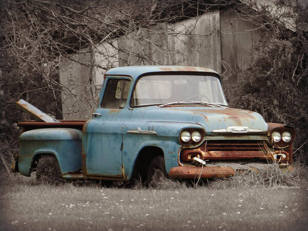 Old Chevy Truck Poster featuring the photograph Old Chevy Truck by Dark Whimsy