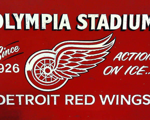 Arena 186260 OLYMPIA ARENA DOWNTOWN DETROIT HOCKEY RED WINGS Print Poster Affiche 