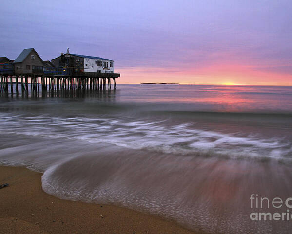 Maine Poster featuring the photograph OOB Sunrise by Brenda Giasson