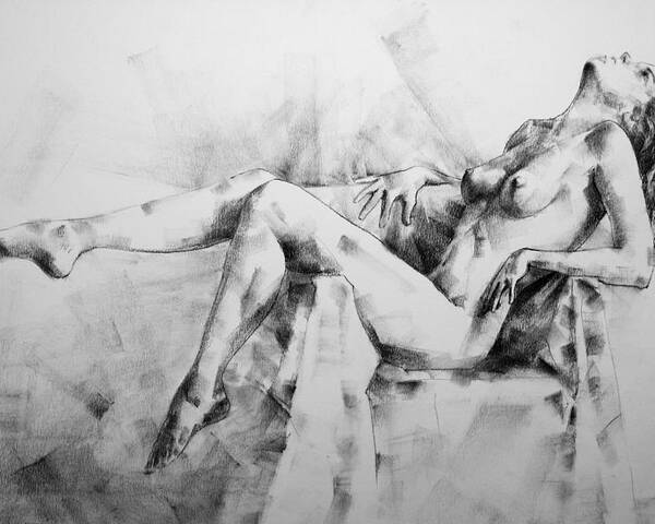 Erotic Poster featuring the drawing Page 11 by Dimitar Hristov