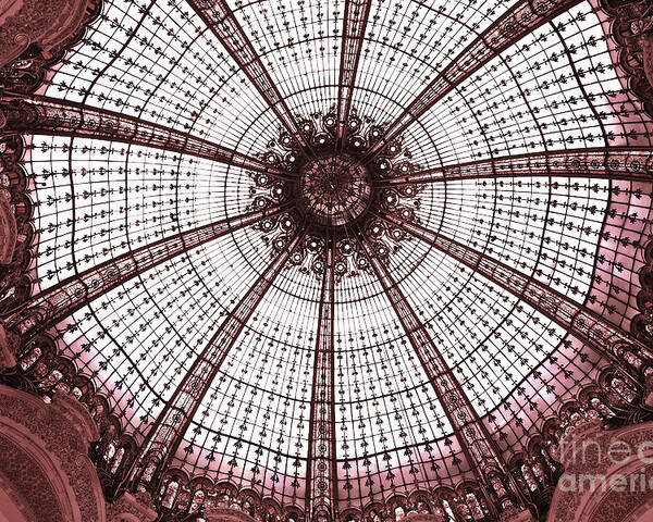 Paris Galeries Lafayette Stained Glass Ceiling Dome Paris Art