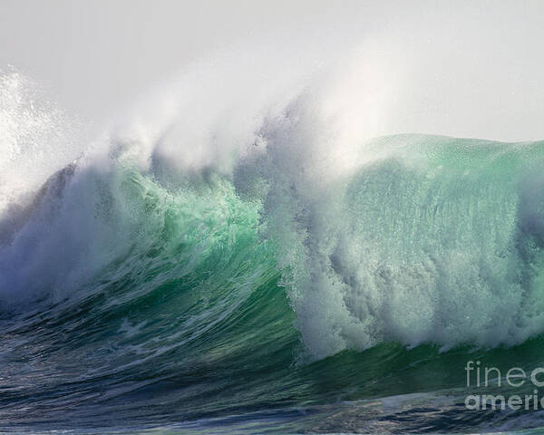 Wave Poster featuring the photograph Portuguese Sea Surf by Heiko Koehrer-Wagner