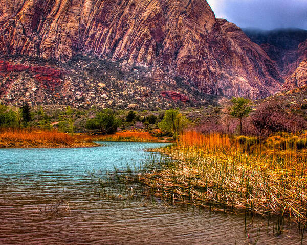 Red Rock Poster featuring the photograph Red Rock Canyon Conservation Area by David Patterson