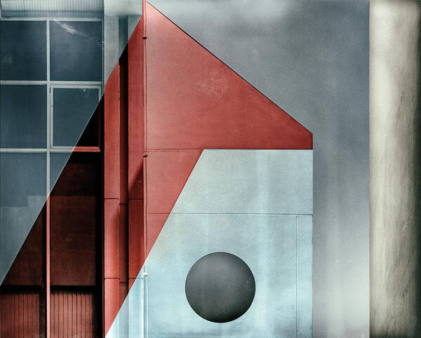 Abstract Poster featuring the photograph Red Transparency. by Harry Verschelden