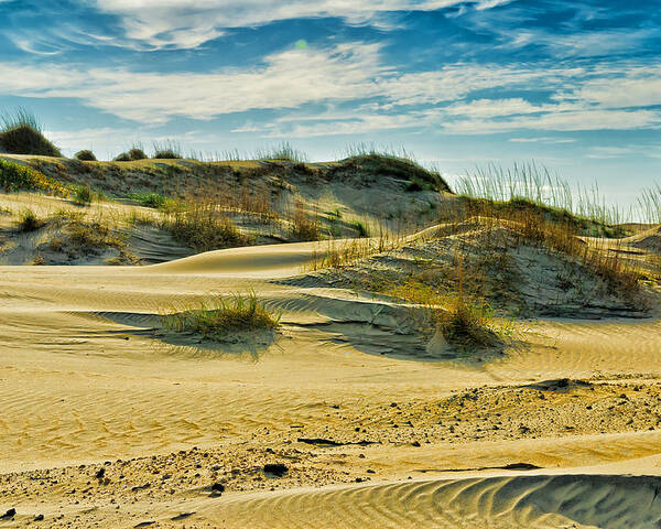 Hatteras Poster featuring the photograph Sand Dunes by Louis Dallara