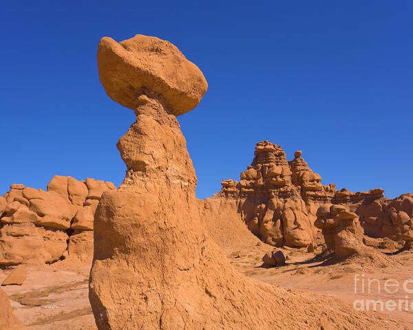 00345457 Poster featuring the photograph Sandstone Hoodoos in Goblin Valley by Yva Momatiuk John Eastcott