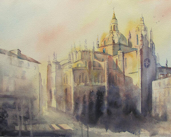 Segovia Poster featuring the painting Segovia Light by Amanda Amend
