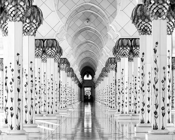 Architecture Poster featuring the photograph Sheik Zayed Mosque by Hans-wolfgang Hawerkamp