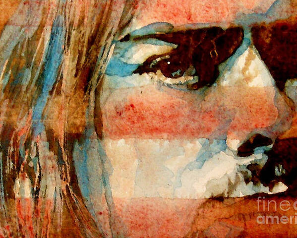 Kurt Cobain Poster featuring the painting Smells Like Teen Spirit by Paul Lovering