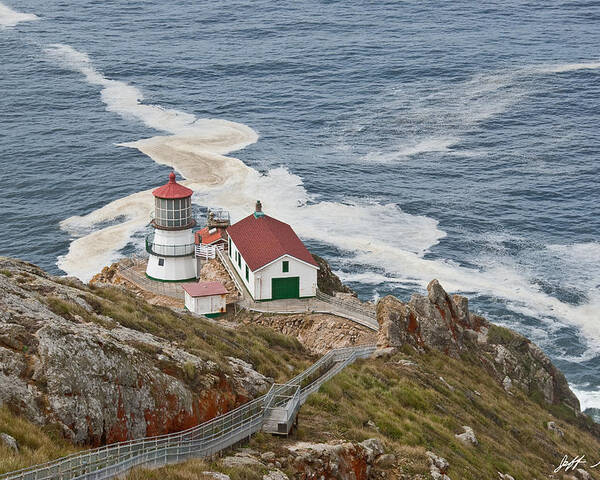 Architecture Poster featuring the photograph Stairway Leading to Point Reyes Lighthouse by Jeff Goulden