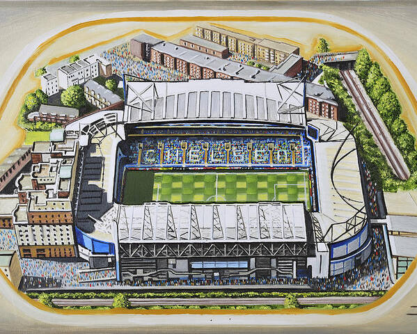 Blive skør Ithaca Mere end noget andet Stamford Bridge - Chelsea Poster by D J Rogers - Fine Art America