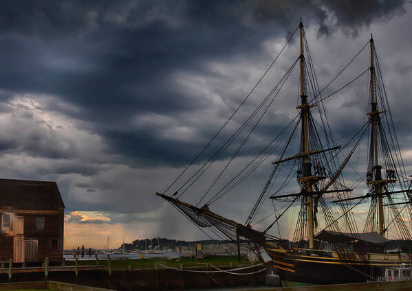 Salem Poster featuring the photograph Storm passing Salem by Jeff Folger
