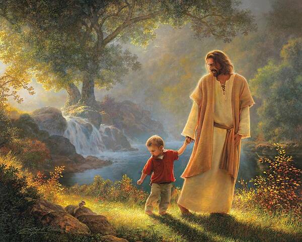 Jesus Poster featuring the painting Take My Hand by Greg Olsen