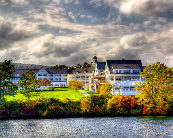 Adirondack's Poster featuring the photograph The Beautiful Sagamore Hotel on Lake George by David Patterson