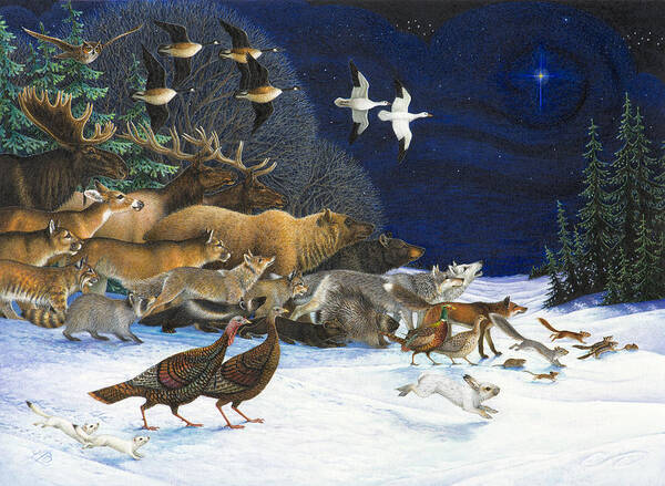 Christmas Poster featuring the painting The Christmas Star by Lynn Bywaters