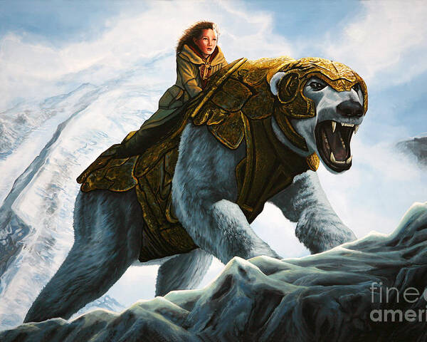 The Golden Compass Poster featuring the painting The Golden Compass by Paul Meijering