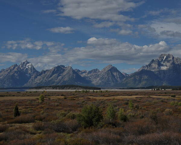 Grand Tetons Poster featuring the photograph The Grand Tetons by Frank Madia