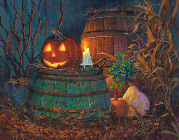 Michael Humphries Poster featuring the painting The Great Pumpkin by Michael Humphries