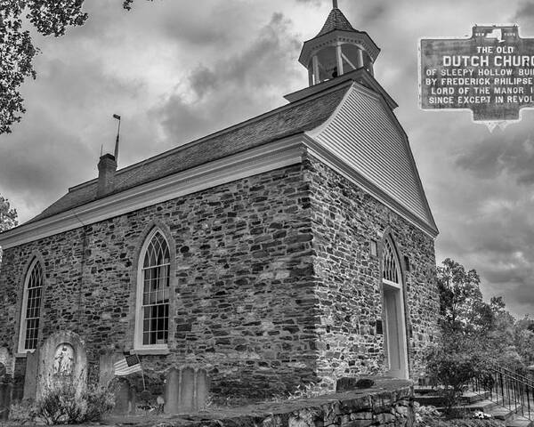 Church Poster featuring the photograph The Old Dutch Church by Cathy Kovarik